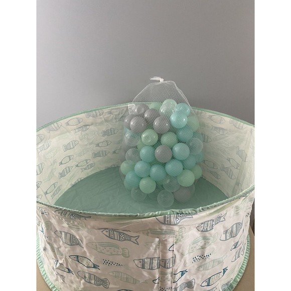 Wonder & Wise Toys Canvas Ball Pit With Balls Fish Swish Wonder